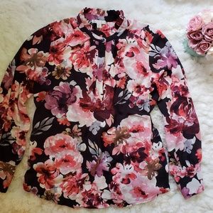 Long Sleeve floral blouse